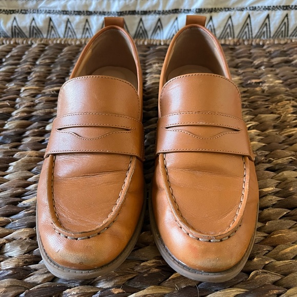 Cole Haan Stassi Penny Loafers Brown Pecan Leather Slip On Cushion Shoes Sz 6B - Picture 2 of 9